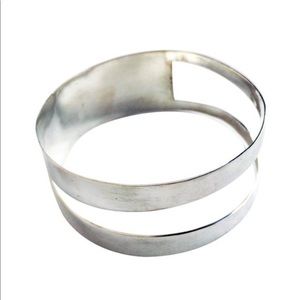 Sterling Silver Wide Bangle Bracelet Brand New Handmade